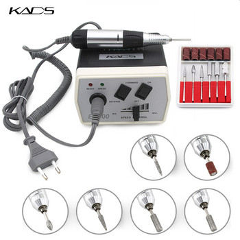 KADS 30000rpm Μηχανή τρυπανιού νυχιών Electric Nail Master File For Manicure Φορητό σετ φρέζας φρέζας για νυχάκια