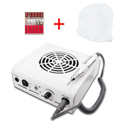 2-IN-1 Nail Drill & Nail Dust Collector Manicure Mill Cutter Machine For Manicure with Powerful Fan Nail Nail File Pedicure