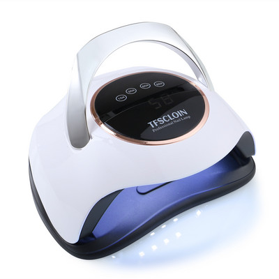 Lampă de uscător cu gel acrilic pentru unghii cu 60 LED-uri UV LED Lampă pentru uscător de unghii cu senzor inteligent Mod de căldură scăzută Mașină de manichiură roz pentru arta unghiilor