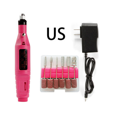 Faylisvow električni aparat za manikuru pedikuru USB bušilica za nokte Odstranjivač gela za nokte Glodala za brušenje noktiju