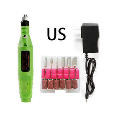 Faylisvow električni aparat za manikuru pedikuru USB bušilica za nokte Odstranjivač gela za nokte Glodala za brušenje noktiju