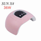 36 W SUN X4 UV LED lempa su 18 LED UV lempa, skirta visiems nagų džiovintuvo geliams, skirta nagų lako greito džiovinimo mašinai