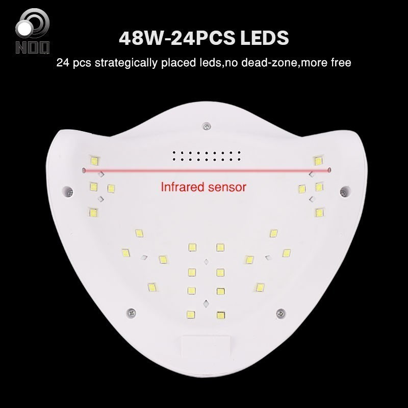 48w 24db Leds UV lámpa körmökhöz Noq Sun LED körömlámpa körömszárító gép szárító gél lakk manikűr körömdíszítő eszközök