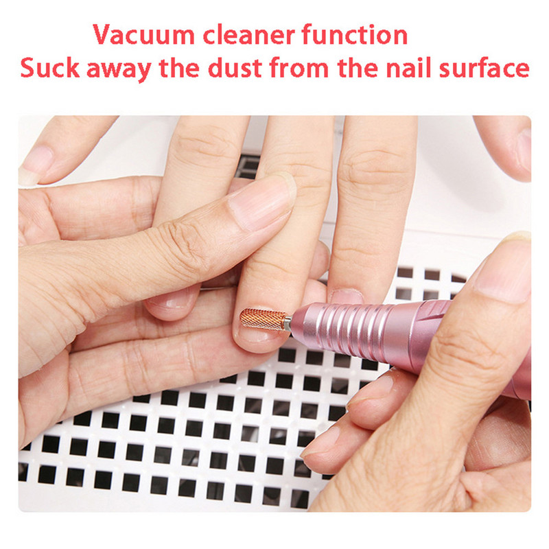 Lampă LED UV 2 în 1 Aspirator pentru manichiură pentru unghii Lampă colector de praf pentru unghii 45W pentru uscarea unghiilor Lampă cu gel pentru unghii cu lumină LED