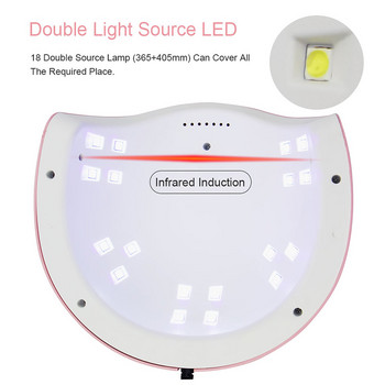 Λάμπα 36W UV/LED Στεγνωτήρας νυχιών για όλα τα τζελ για μανικιούρ Gel Nail Dryer Drying Nail Polish Lamp 60s/90s/120s Auto Sensor Manicure