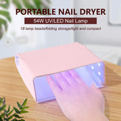 1db új hordozható összecsukható körömlakk szárító UV gél LED 54W kötőzselé gyorsszáradás időzítő lámpa Nail Art USB körömszárító berendezés