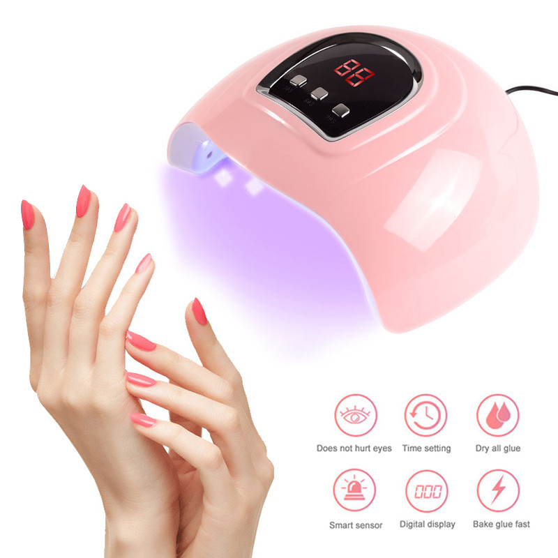 1db új hordozható összecsukható körömlakk szárító UV gél LED 54W kötőzselé gyorsszáradás időzítő lámpa Nail Art USB körömszárító berendezés