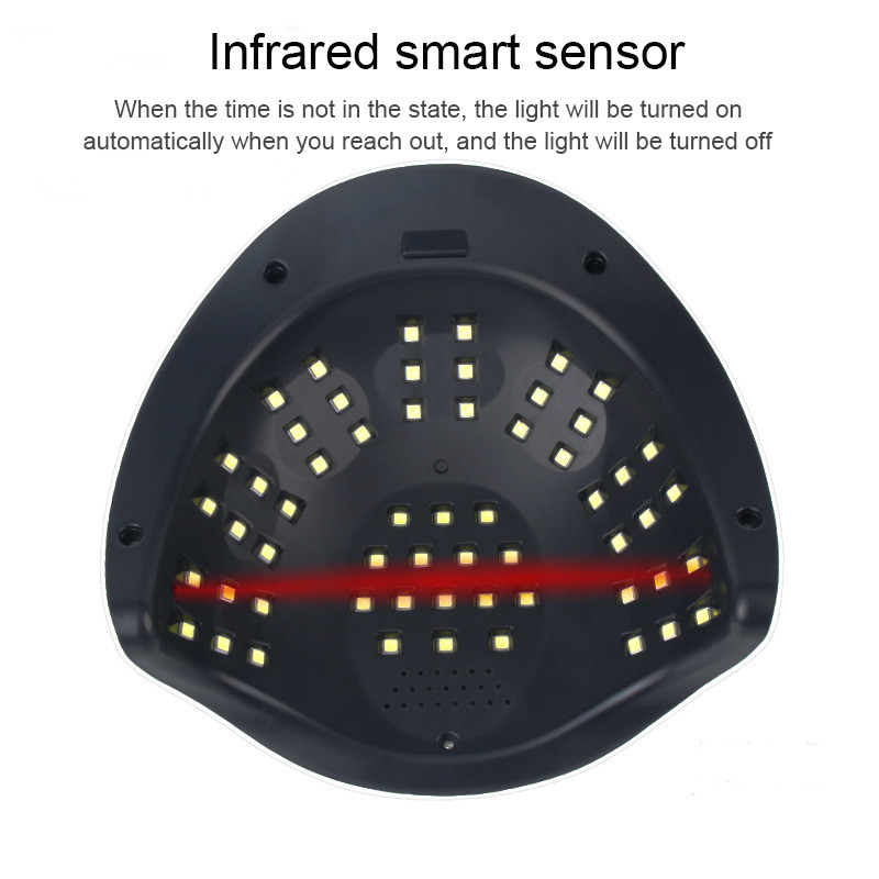 Új 114 W-os SUN T5 MAX UV manikűrgép 57/LED jéglámpa szárító gél olajhoz 10s/30s/60s/99s időzítő automatikus indukció