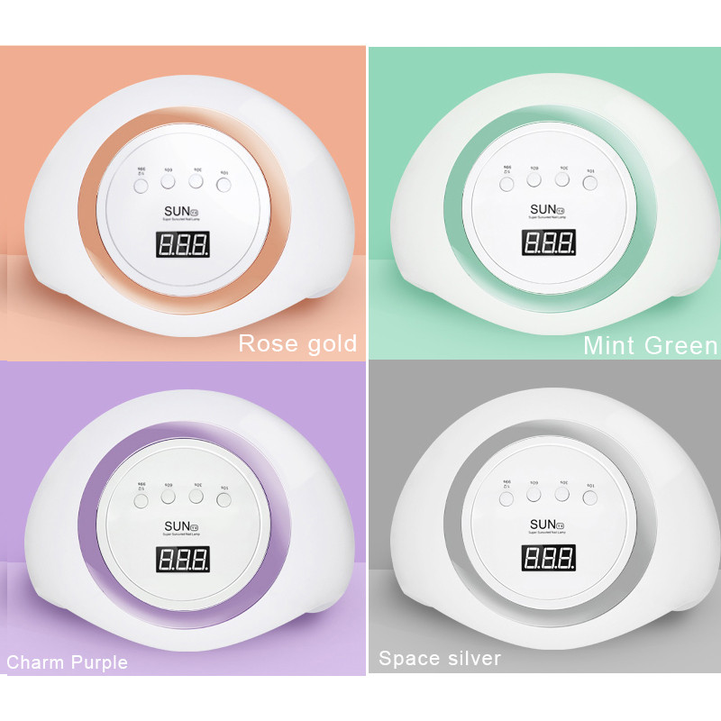 RainSolid SUN Y4 UV LED lámpa körömszárítóhoz 120W/114W/24W jéglámpa manikűr zselés körömlámpa szárító eszközökhöz