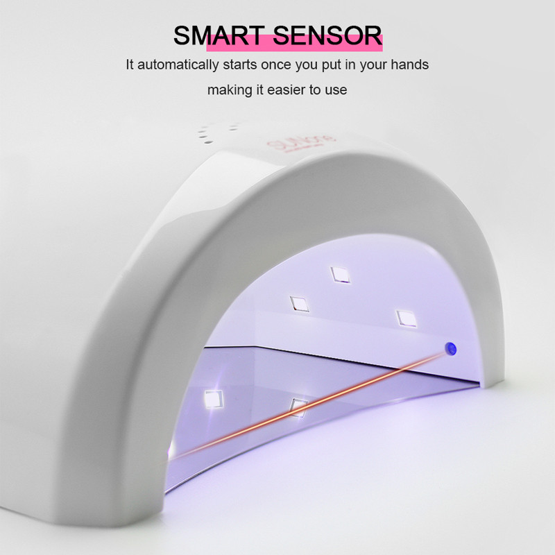 Clou Beaute UV lámpa körömhöz 48W SUNone LED körömszárító manikűrhöz Kikeményedő géllakk körömlámpa 5s/30s/60s automatikus érzékelő