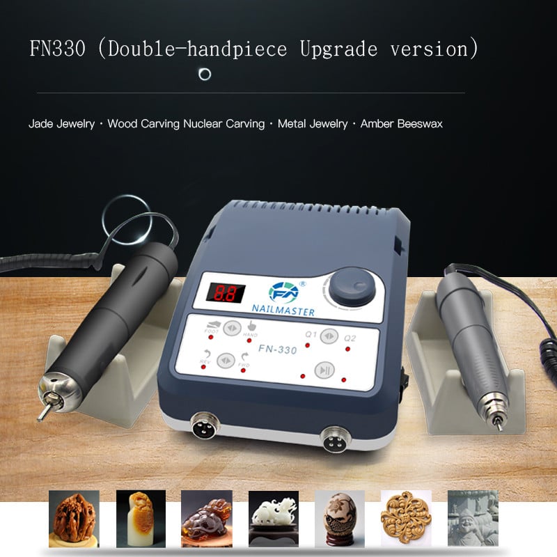 Mikromotoros berendezések nagy fordulatszámú 90000 fordulat/perc Nail Master ékszerpolírozó gép két kézidarab fa kő polírozásához 150W FN330