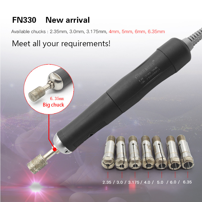 Mikromotoros berendezések nagy fordulatszámú 90000 fordulat/perc Nail Master ékszerpolírozó gép két kézidarab fa kő polírozásához 150W FN330
