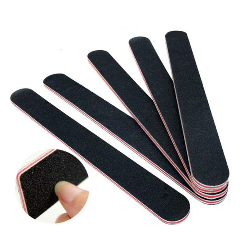 Nail Set Art Sand Files puffer szivacsblokk kefe körömreszelő készlet kutikula fogóval Professzionális körömreszelő UV géllakk eszközök