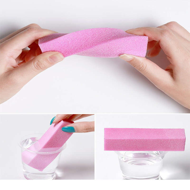 Nail Set Art Sand Files puffer szivacsblokk kefe körömreszelő készlet kutikula fogóval Professzionális körömreszelő UV géllakk eszközök