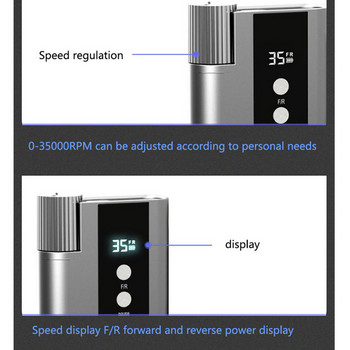 35000 RPM Ηλεκτρικό τρυπάνι νυχιών Επαναφορτιζόμενη συσκευή για τρυπάνι νυχιών για μανικιούρ για βερνίκι νυχιών