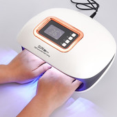 72 W UV lámpa LED körömlámpa 36 LED-del Két kézi lámpás körömszárító manikűr kötő köröm géllakk 10s 30s 60s 99s automatikus érzékelő