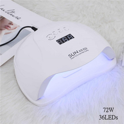 SUN X10MAX professzionális LED UV körömlámpa szárító 66db LED UV gél /hosszabbító gél /kemény géllakk UV lámpa körömszalon otthoni használatra