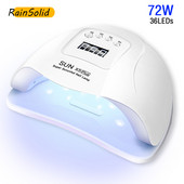 SUN X5 Plus körömszárító 72 W UV LED körömlámpa kötődéshez UV gél lakk körömlakk automatikus érzékelővel manikűr pedikűr művészeti eszköz