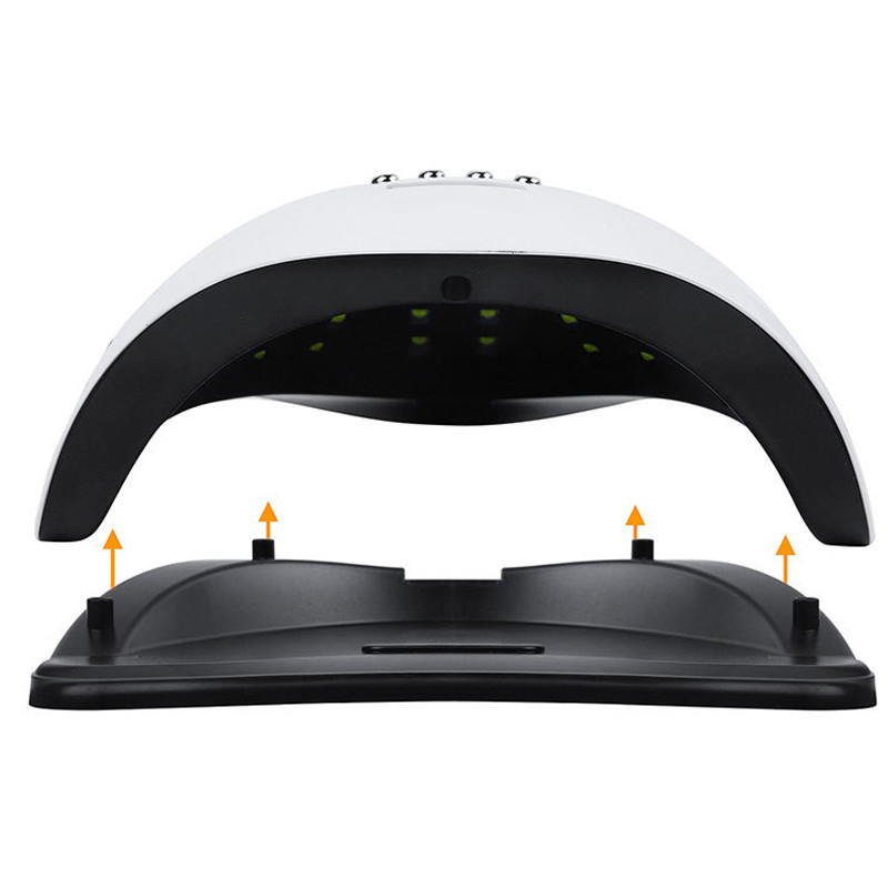 Lampă 114W pentru accesorii manichiură 57LEDS Lumină UV pentru unghii cu gel Instrumente Material profesional Nail Art Uscarea echipamentelor LED Toate