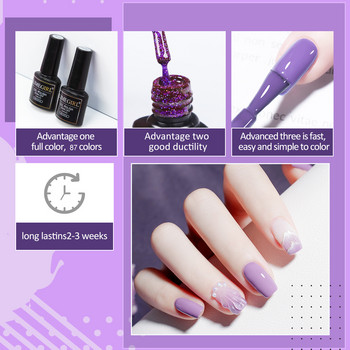 Nail Gel Polish Kit 60/40/24 τμχ/σετ Soak Off UV Nails Σετ Βερνίκι Μανικιούρ Ημιμόνιμο Nail Art Gels Lacquer Gift Box DIY