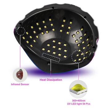 Μηχανή μανικιούρ με λάμπα Uv Led Nail Drying Lamp Gel βερνίκι νυχιών Auto Sensor Nail Art Εργαλεία Μανικιούρ Νυχιών Προμήθειες για Επαγγελματίες