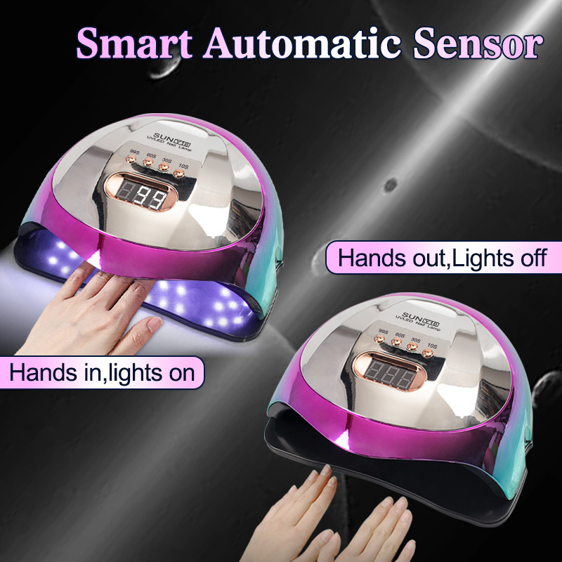 UV LED lempos manikiūro mašina Nagų džiovinimo lempa Gelinis nagų lakas Auto Sensor Nail Art Manikiūro įrankiai Nagų reikmenys profesionalams