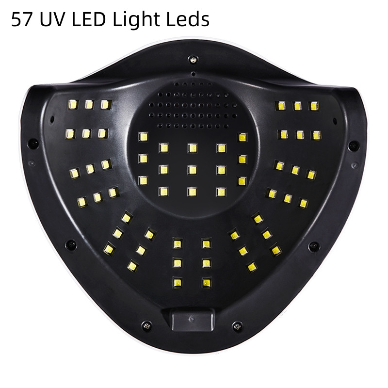57LEDs Erőteljes körömszárító UV LED-es körömlámpa a kötő gél körömlakkhoz mozgásérzékelős manikűr pedikűr szalon eszközzel