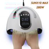 Lampă pentru unghii Lampă UV pentru manichiură 66 de bucăți LED Mașină pentru uscător de unghii pentru lac cu gel Lampă cu gheață Salon de unghii și uz casnic