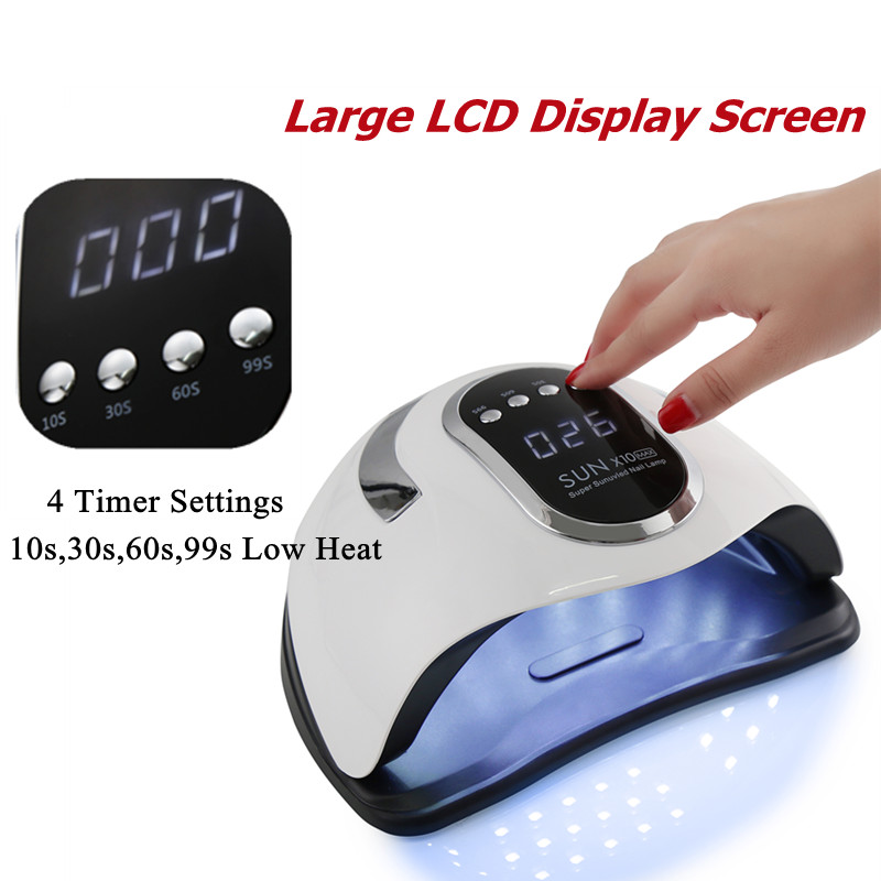 Lampă pentru unghii Lampă UV pentru manichiură 66 de bucăți LED Mașină pentru uscător de unghii pentru lac cu gel Lampă cu gheață Salon de unghii și uz casnic