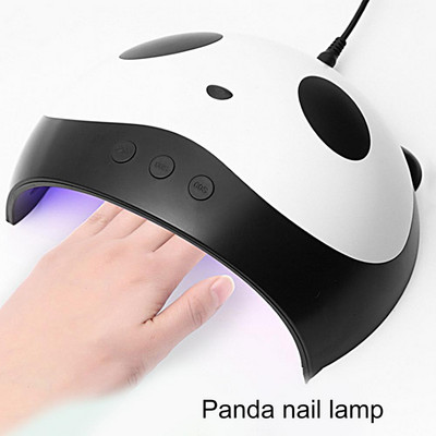 1 rinkinys nagų fototerapijos aparatas infraraudonųjų spindulių jutimas 3 pavaros 36W LED nagų lempa 12 lempų karoliukų mini Panda nagų lako džiovintuvas moterims