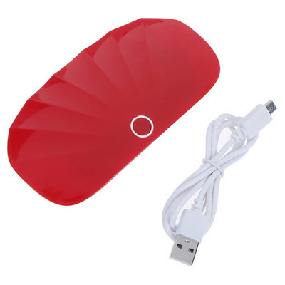 6 W sulankstomas nagų džiovintuvas Profesionalus nešiojamasis 30s greitai džiūstantis UV LED kietėjimo lempa su USB linijos nagų džiovintuvu gelio pagrindu pagamintiems lakams