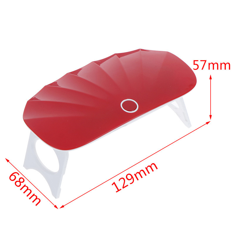 6 W sulankstomas nagų džiovintuvas Profesionalus nešiojamasis 30s greitai džiūstantis UV LED kietėjimo lempa su USB linijos nagų džiovintuvu gelio pagrindu pagamintiems lakams