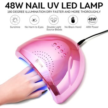 KADS 48W Nail Lamp Machine of Gel Nail Polish Dryer UV Led Lamp 30 LEDS Dryer Nail LED Manicure Gel Nail Light US EU Plug