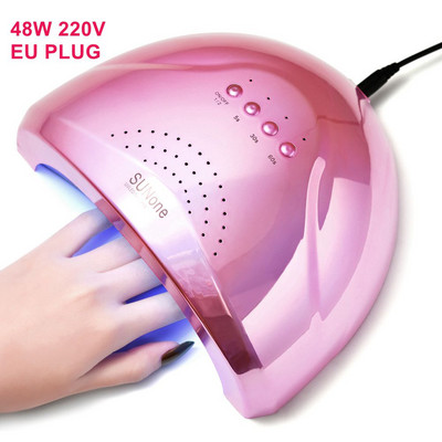 KADS 48W nagų lempos mašina gelinio nagų lako nagų džiovintuvo UV LED lempa 30 LED diodų džiovintuvas nagų LED manikiūro gelio nagų lemputė JAV ES kištukas