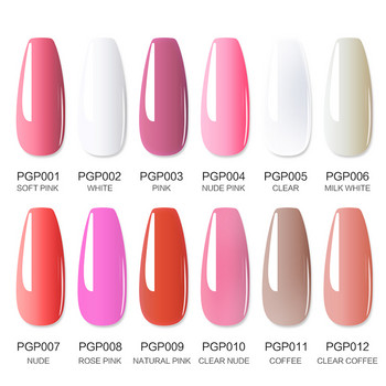 Mobray 10 τμχ/Σετ Κιτ επέκτασης Poly Nail Gel Σετ Μανικιούρ Σετ Ακρυλικό Building LED Gel Polish Σετ για Νύχια Art Design