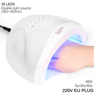 KADS 48W UV Led lámpás körömszárító minden típushoz zselé 30 led UV lámpa körömgéphez 5s/30s/60s időzítő LED körömlámpa