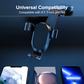 QOOVI Βάση τηλεφώνου αυτοκινήτου Βάση κινητού τηλεφώνου Βάση Smartphone Gravity Χωρίς μαγνητική υποστήριξη για iPhone 13 12 11 X Xiaomi Samsung Huawei