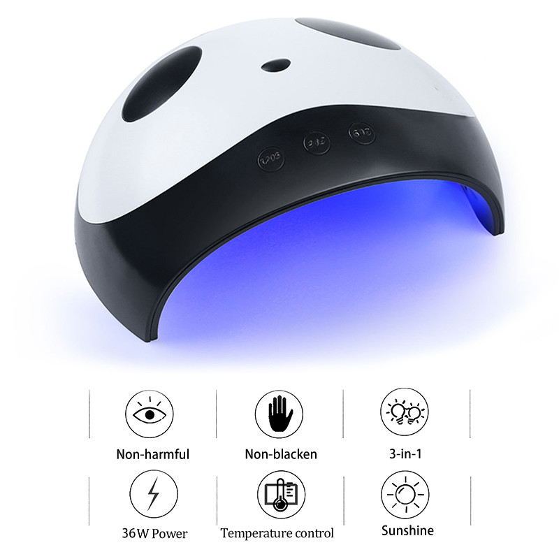 Lumină UV pentru unghii cu gel Lampă drăguță de uscare a unghiilor Lampă LED pentru unghii Senzor infraroșu inteligent Uscător de polonez Toate pentru manichiură 1buc