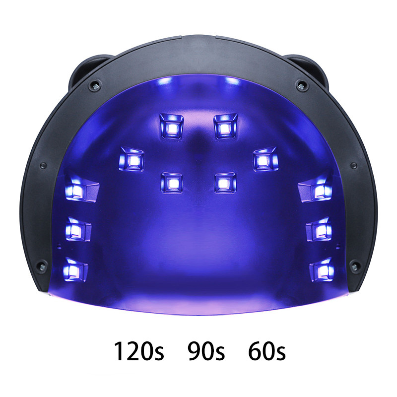 Lumină UV pentru unghii cu gel Lampă drăguță de uscare a unghiilor Lampă LED pentru unghii Senzor infraroșu inteligent Uscător de polonez Toate pentru manichiură 1buc