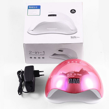 72W UV LED Λάμπα για νύχια Plating Nail Dryer For Drying Gel Polish 30 LEDs Nail Drying Lamp for Manicure Timer Auto Sensor Tools