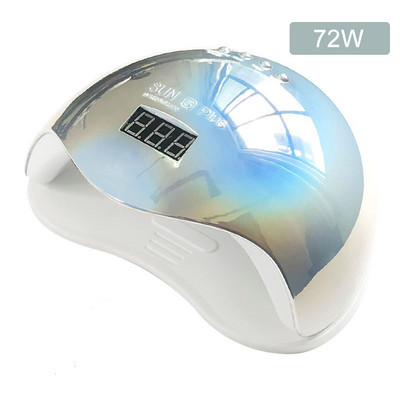 72 W UV LED lámpa körömbevonathoz Körömszárító szárításhoz gél lakk 30 LED körömszárító lámpa manikűr időzítőhöz Automatikus érzékelő eszközök