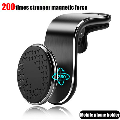 Magnetinis automobilio telefono laikiklis Magnetinis mobiliojo telefono stovas GPS palaikymas, skirtas iPhone 13 12 Xiaomi Huawei Samsung S21 S10 Ultra