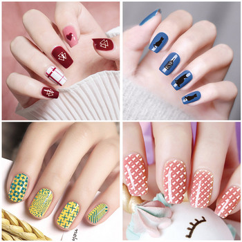 BIUTEE Nail Stamping Gel Polish Set 12 Color Templates Stamp Oil UV Gel Vernish Soak Off Kit Nail Art Stamping Plate Εργαλείο