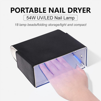 Fold Led Uv Nail Gel Curing Lamp Light Nail Gel Polish Dryer Nail Art Dryer Machine Lamp For Curing All Gel Polish Non-harmfu