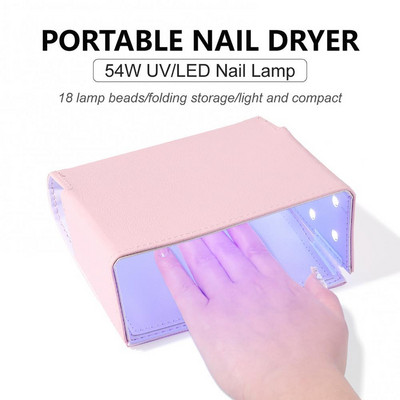 Fold Led Uv Nail Gel Curing Lamp Light Nail Gel Polish Dryer Nail Art Dryer Machine Lamp For Curing All Gel Polish Non-harmfu