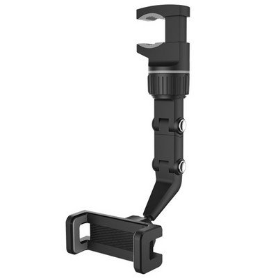 Suport de telefon pentru oglindă retrovizoare pentru mașină, 360°, pentru suport pentru telefon și GPS, suport rotativ, reglabil, telescopic