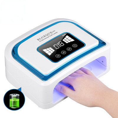 Nova punjiva svjetiljka za nokte od 120 W, UV LED svjetlo, bežično sušilo za gel lak s ugrađenom baterijom za sušenje akrila i gel laka