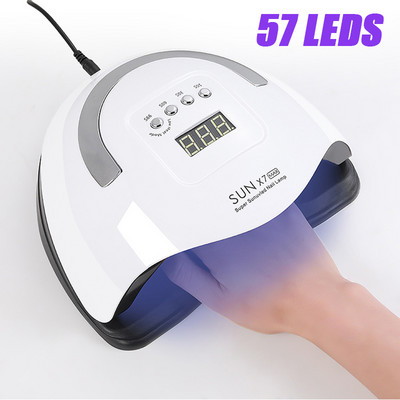 Körömszárító lámpa 66LED-s UV LED-es körömszárító az összes zselés körömlakk kikeményítéséhez. Körömlámpa manikűrhöz Smart Sensor Szalon eszközökkel