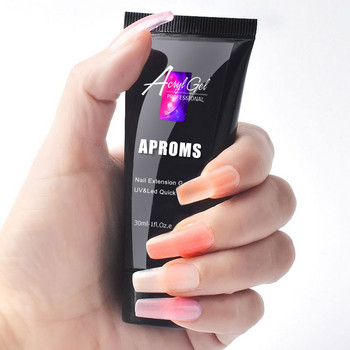 120W UV LED Σετ λάμπα νυχιών Poly Nail Gel Kit Σετ νυχιών Nail Poly Set 30ML UV Gel Σετ Γρήγορο Μανικιούρ Σετ Νυχιών Σαλόνι