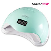 48W SUN5 Nail Lampara UV LED lámpa 24Leds körömszárító minden gélhez Lakk kötő lámpák 10s/30s/60s Smart Sensor Manikűr eszközök